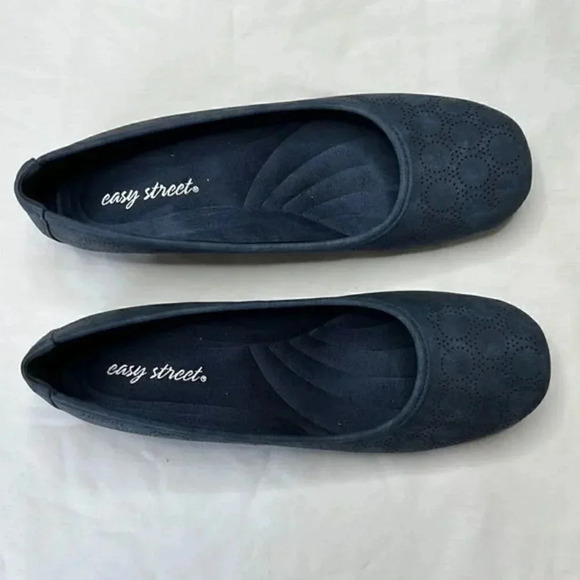 Easy Street size 11m navy ballet flats - Picture 1 of 4